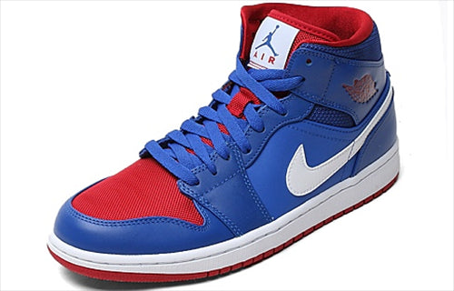 Air Jordan 1 Mid Game Royal Gym Red 554724-407