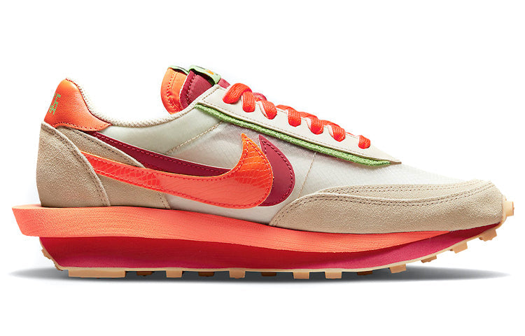 Nike LDWaffle x Sacai x CLOT Orange Blaze DH1347-100 sneakmarks