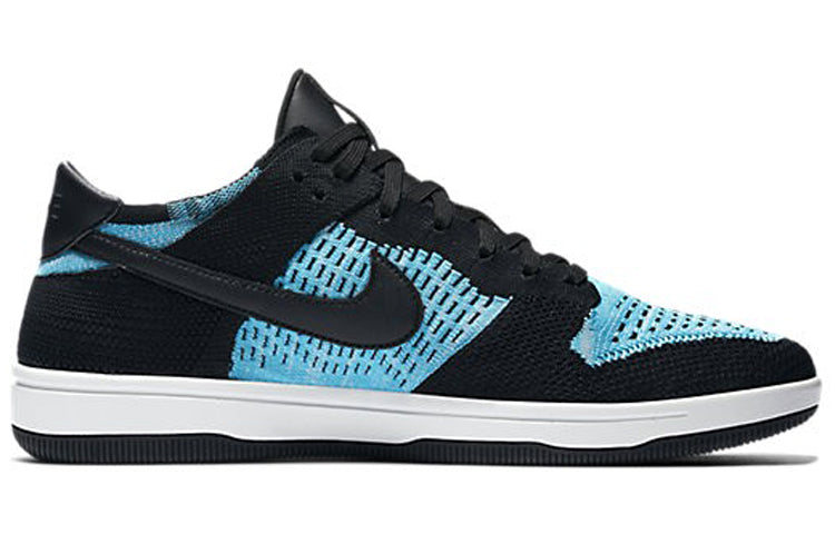 Nike Dunk Low Flyknit Black Chlorine Blue 917746-001 sneakmarks