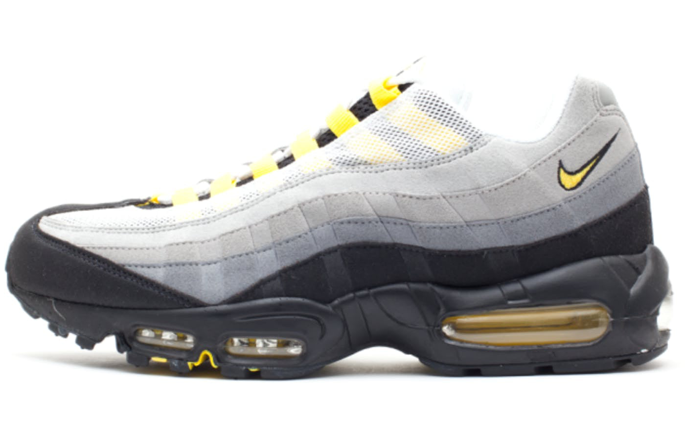 Nike Air Max 95 'Tour Yellow Grey' White/Tr Yllw-Ntrl Gry-Mdm Gry 609048-105 sneakmarks