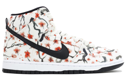 Nike SB Skateboard Dunk High Pro 'Cherry Blossom' Sail/Black-Light Crimson-White 305050-106 sneakmarks