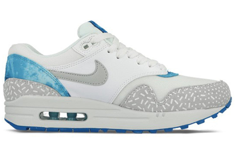 Nike Womens Air Max 1 Print White Grey Blue Sky 528898-101