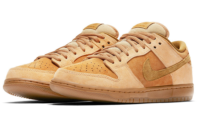 Nike SB Skateboard Dunk Low 'Reverse Reese Forbes Wheat' Dune/Twig-Wheat-Gum Medium Brown 883232-700 sneakmarks