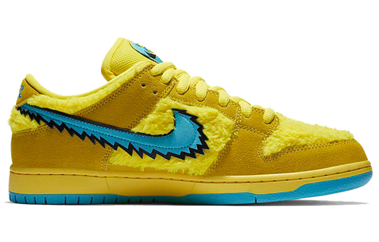 Nike SB Skateboard Dunk Low Grateful Dead Bears - Yellow CJ5378-700 sneakmarks