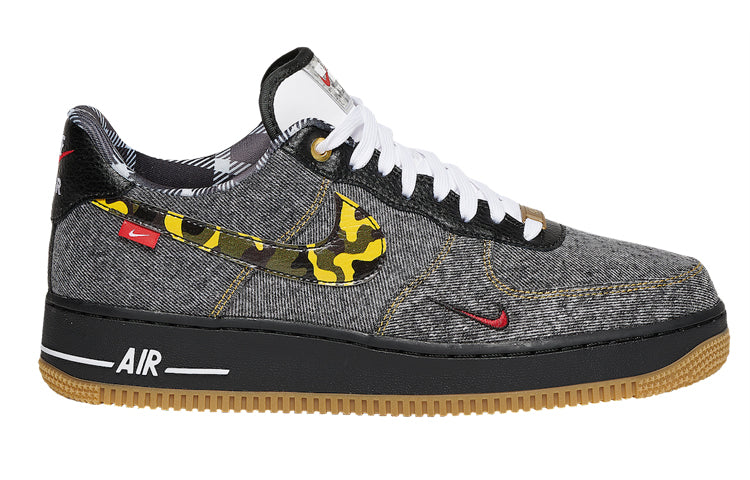 Nike Air Force 1 Low 'Camo Denim Remix' Black/Multi-Color/White/Metallic Gold DB1964-001