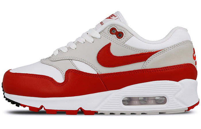 Nike Womens Air Max 90-1 White University Red AQ1273-100 KICKSOVER