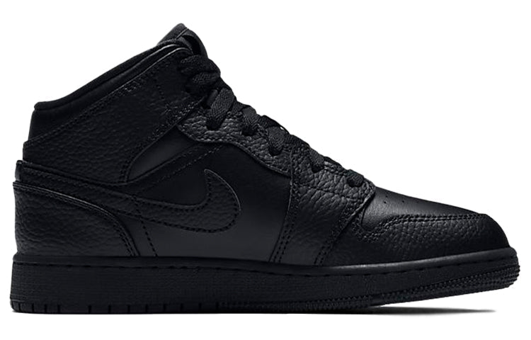 Air Jordan 1 Mid GS Triple Black 554725-091