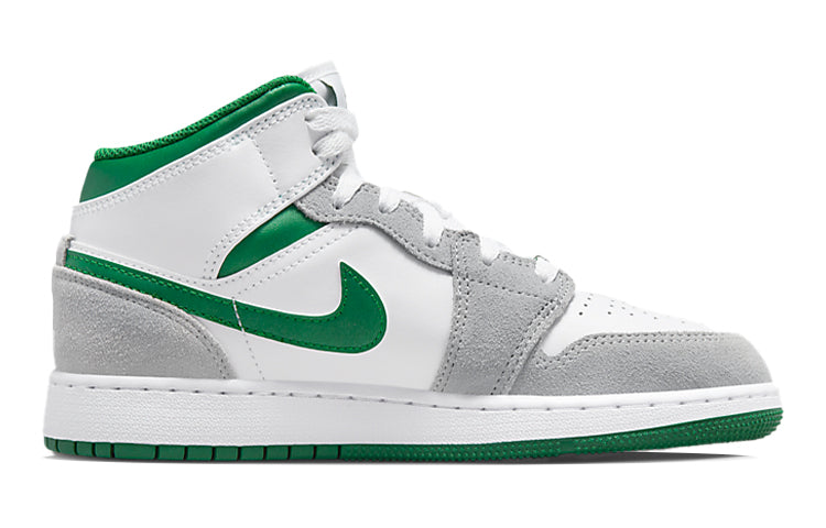 Air Jordan 1 Mid (GS) White Pine Green Smoke Grey (GS) DC7248-103