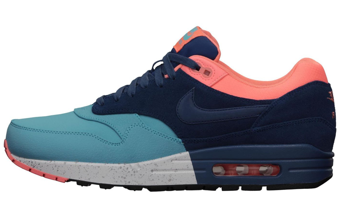 Air Max 1 Prm 'Gamma Blue Atomic Pink' Gamma Blue/Brave Blue/Atomic Pink 512033-440