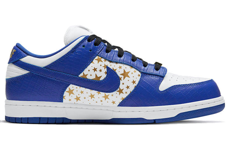 Nike SB Skateboard Dunk Low x Supreme Hyper Blue DH3228-100 sneakmarks