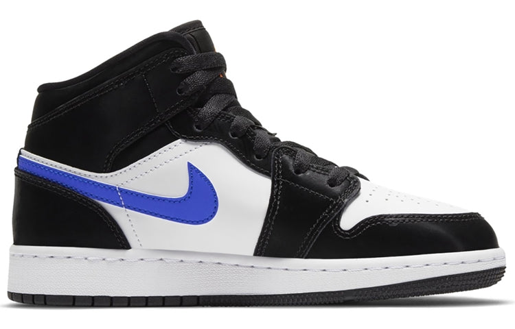 Air Jordan 1 Mid GS Black Racer Blue 554725-084