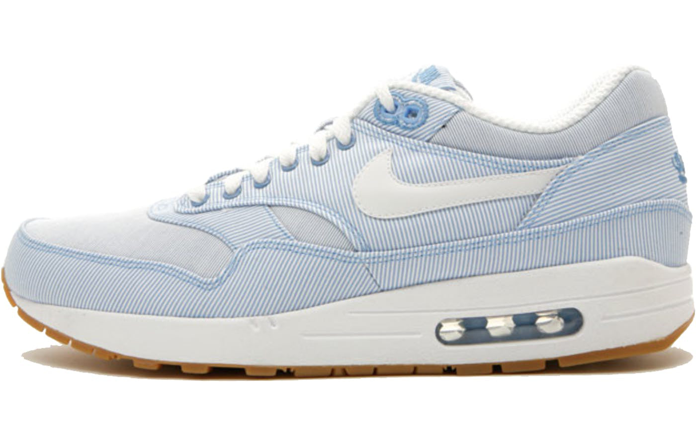 Nike Air Max 1 Premium QS 'Microstripe' University Blue/White/University Blue/Gum Light Brown 366379-441