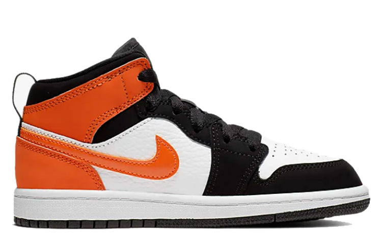 Air Jordan 1 Mid PS 'Shattered Backboard' Black/Starfish/Starfish/White 640734-058