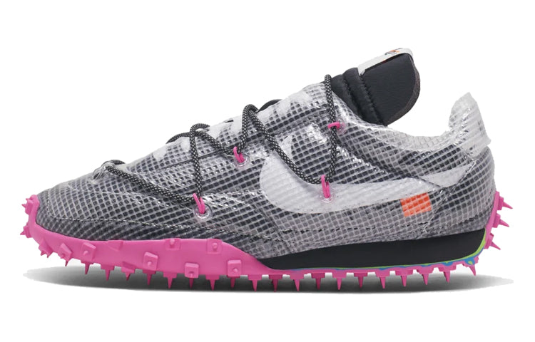 Nike Womens WMNS Waffle Racer SP Off-White - Black Fuchsia CD8180-001 sneakmarks