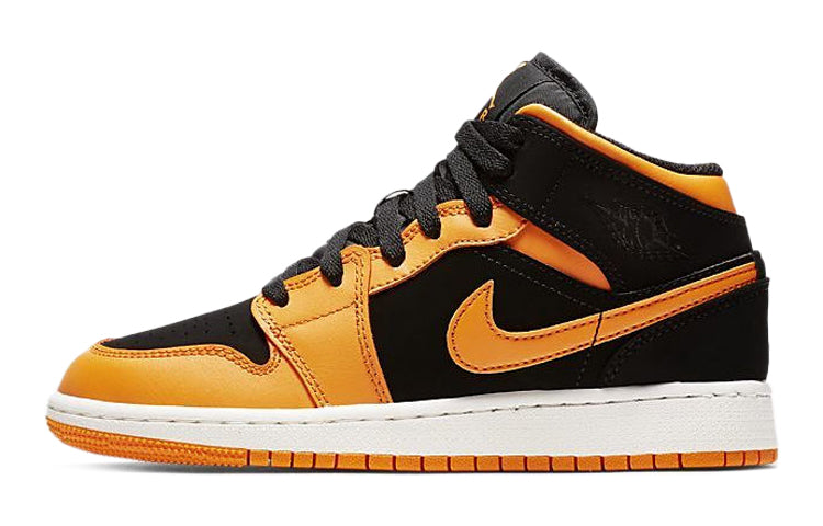 Air Jordan 1 Mid GS Black Orange Peel 554725-081