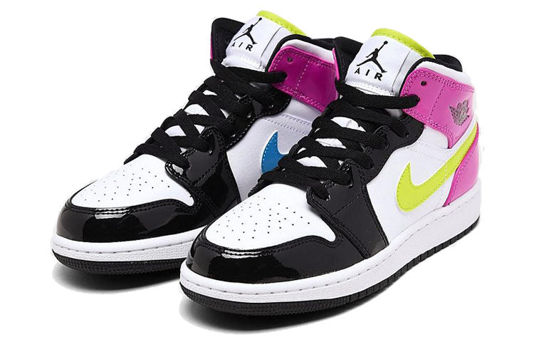 Air Jordan 1 Mid SE'Cyber Active Fuchsia' GS White/Cyber/Active Fuchsia CZ9835-100