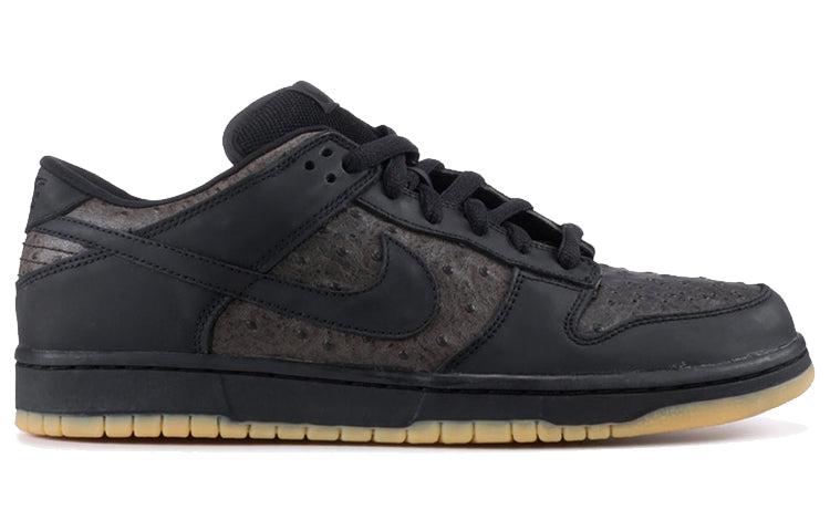 Nike Dunk Low Pro SB Skateboard 'Ostrich' Black/Black 304292-003 sneakmarks