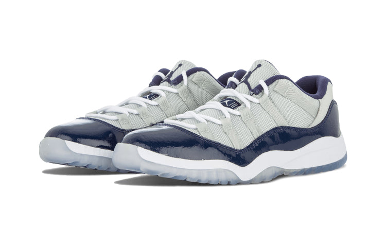 Air Jordan 11 Retro Low Pre-School 'Georgetown' Grey Mist/White-Midnight Navy 505835-007