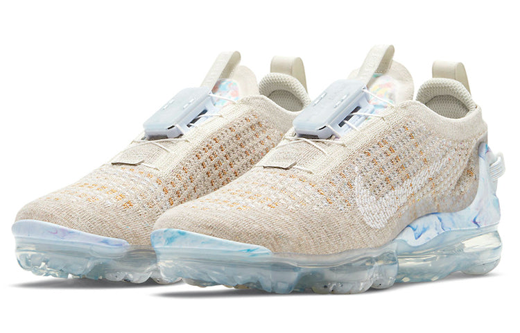 Nike Womens Air VaporMax 2020 Flyknit 'Oatmeal' Oatmeal/White/Light Bone/Hydrogen Blue CT1933-100