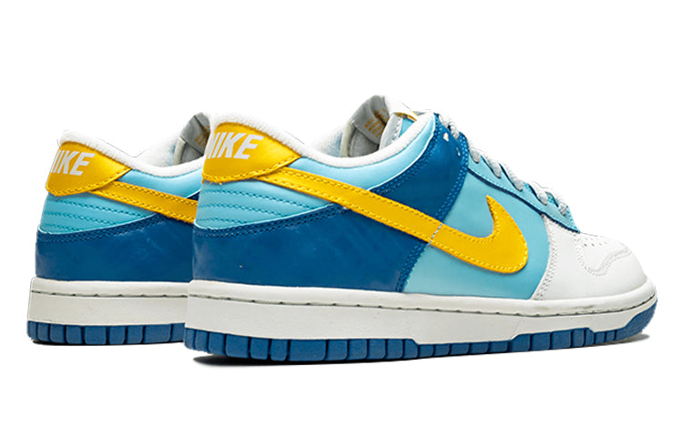 Nike Air Dunk Low'Splash' GS Splash/Yellow Ochre-Powder Blue-Dark Maroon 309601-471 sneakmarks