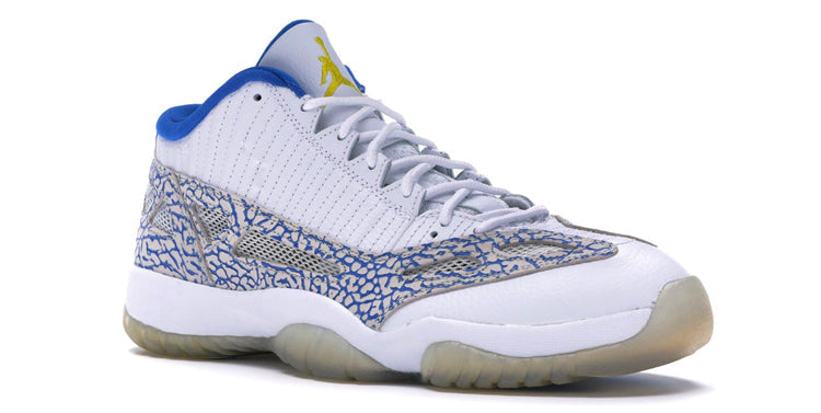 Air Jordan 11 Retro Low 'IE' White/Zest-Argon Blue-Light Bone 306008-172