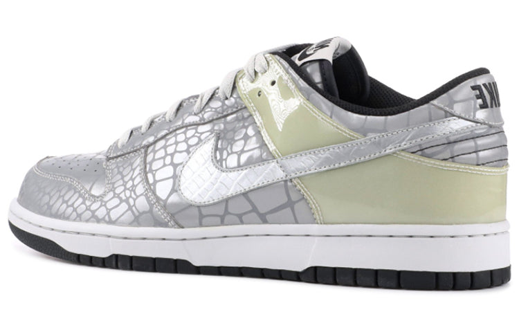 Nike Dunk Low Metallic Silver/Black-Neutral Grey 309431-904 sneakmarks