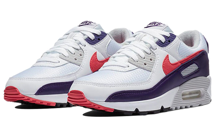 Womens Air Max 90 'Eggplant' White/Eggplant/Flare/Zen Grey CW1360-100 KICKSOVER