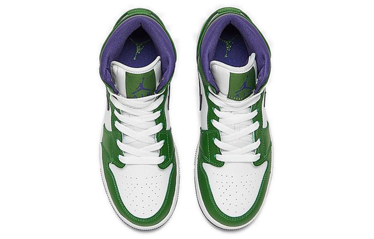 Air Jordan 1 Mid'Hulk' GS Aloe Verde/Court Purple/White 554725-300