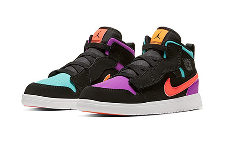 Air Jordan 1 Mid ALT 'What The' (PS) Black/Total Orange AR6351-083