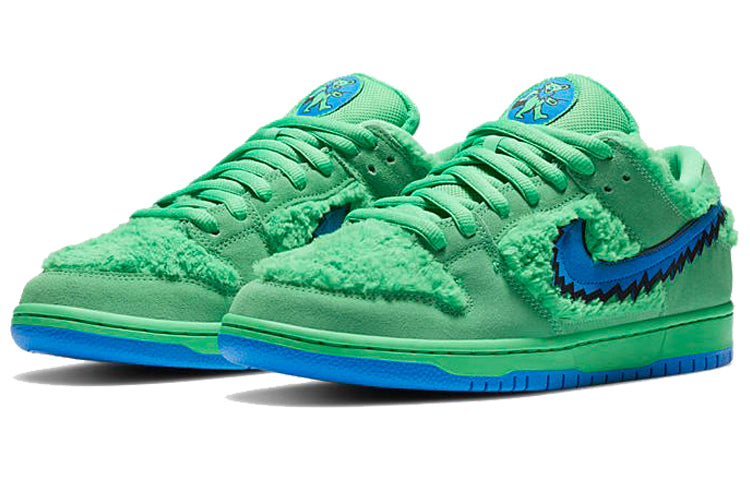 Nike SB Skateboard Dunk Low Grateful Dead Bears - Green CJ5378-300 sneakmarks