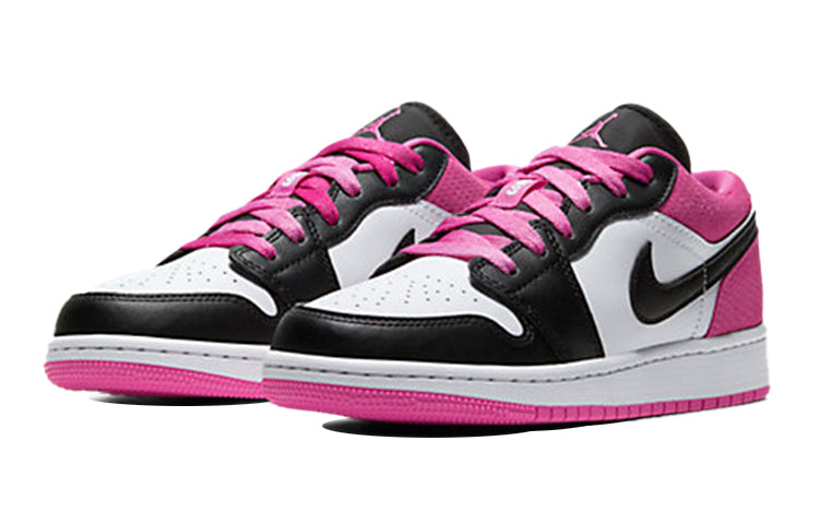 Air Jordan 1 Low SE GS 'Black Active Fuchsia' Black/Black/Active Fuchsia CT1564-005