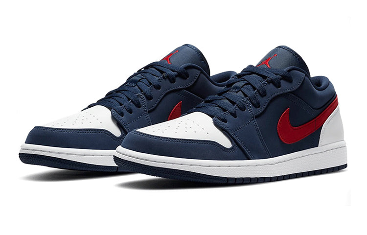 Air Jordan 1 Low GS 'USA' Midnight Navy/White/University Red CV9844-400