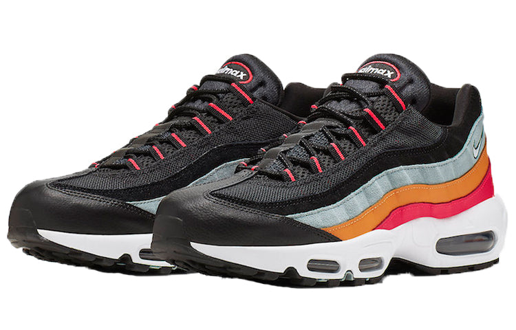 Nike Air Max 95 Essential 'Ocean Cube' Black/White-Ocean Cube-Kumquat AT9865-002 sneakmarks