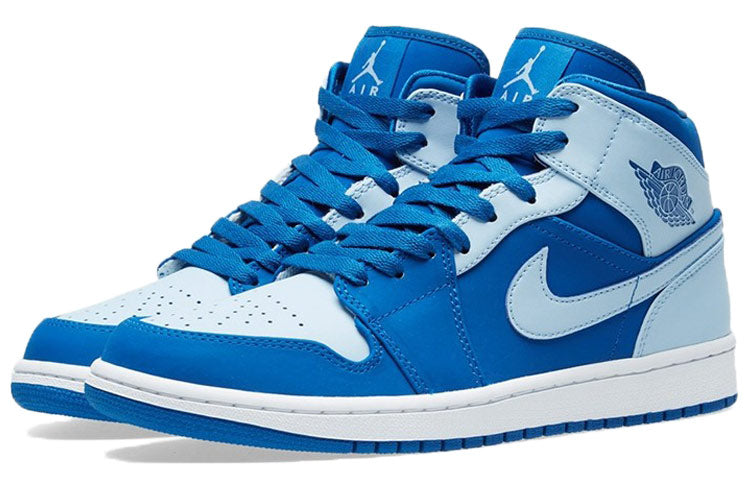 Air Jordan 1 Mid Team Royal/Ice Blue-White 554724-400