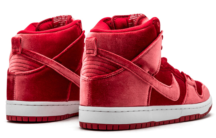 Nike SB Skateboard Dunk High Premium Red Velvet 313171-661 sneakmarks