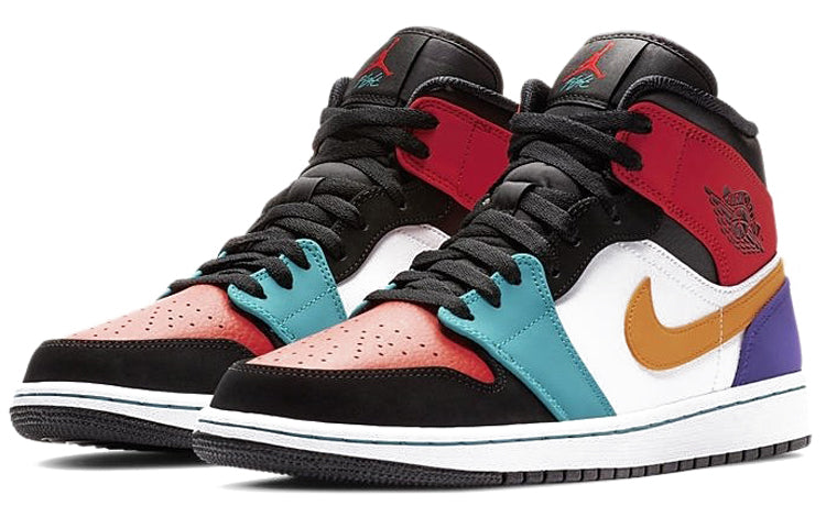 Air Jordan 1 Mid Multi Color 554724-125