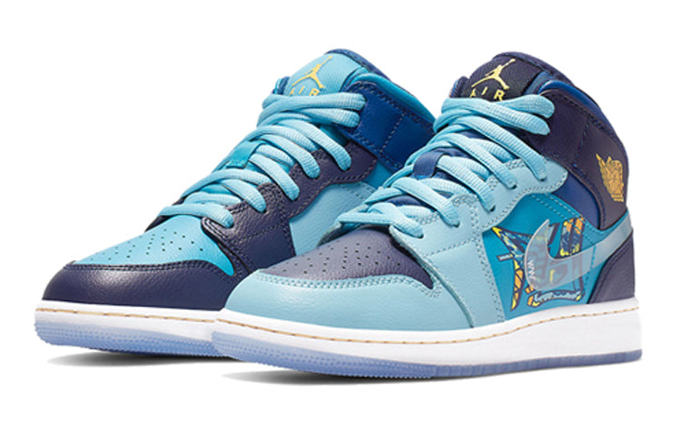 Air Jordan 1 Mid GS Blue Void BV7446-400