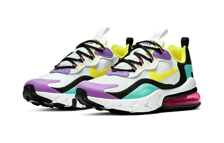 Nike Air Max 270 React PS 'Bright Violet' White/Dynamic Yellow-Black-Bright Violet BQ0102-101