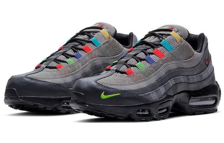 Nike Air Max 95 'Evolution of Icons' Light Charcoal/Black/Lemon Venom/University Red CW6575-001 sneakmarks