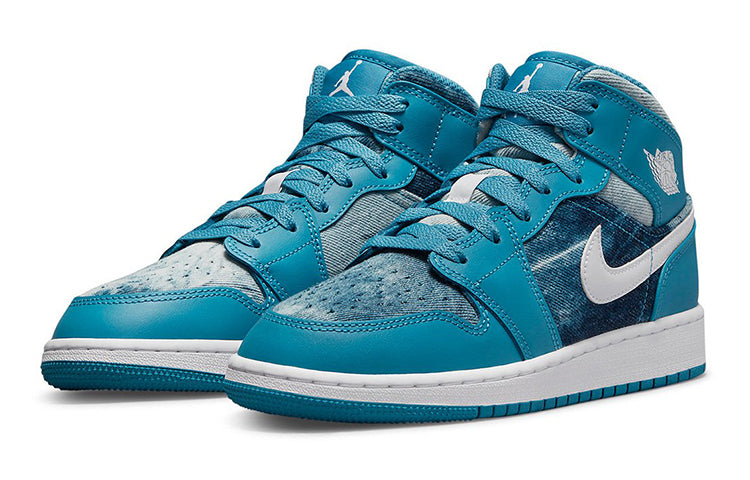 Air Jordan 1 Mid (GS) \Washed Denim\ DM8951-400