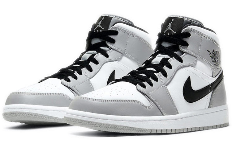 Air Jordan 1 Mid 'Smoke Grey' Light Smoke Grey/Black/White 554724-092