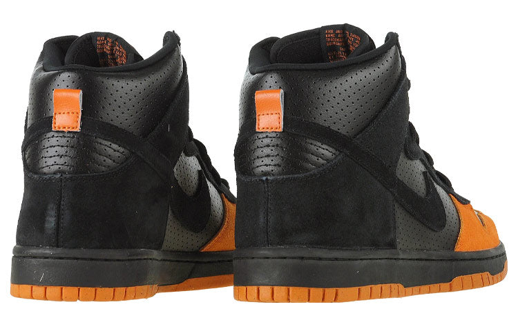 Nike Dunk High Pro Sb Black/Black-Solar Orange 305050-005 sneakmarks