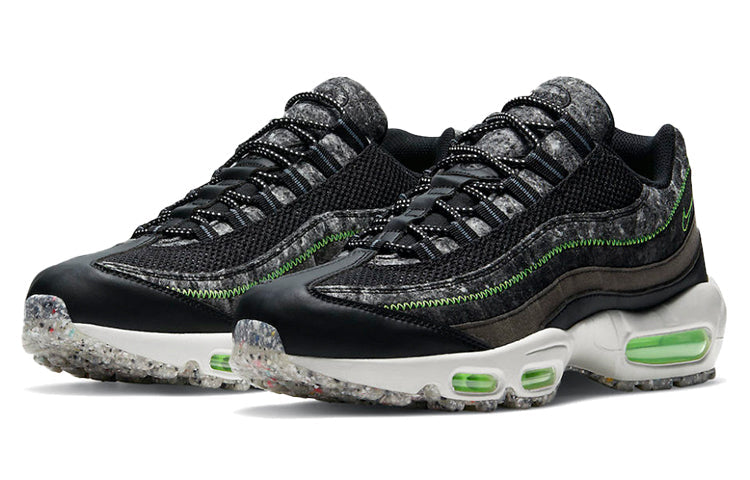 Nike Air Max 95 M2Z2 'Recycled Wool Pack - Black Electric Green' Black/Electric Green/Smoke Grey/Light Bone CV6899-001