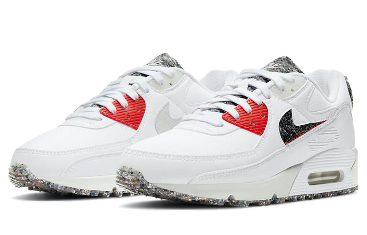 Nike Air Max 90 M2Z2 'Recycled Wool Pack - White Photon Dust' White/Photon Dust/Bright Crimson DD0383-100 KICKSOVER