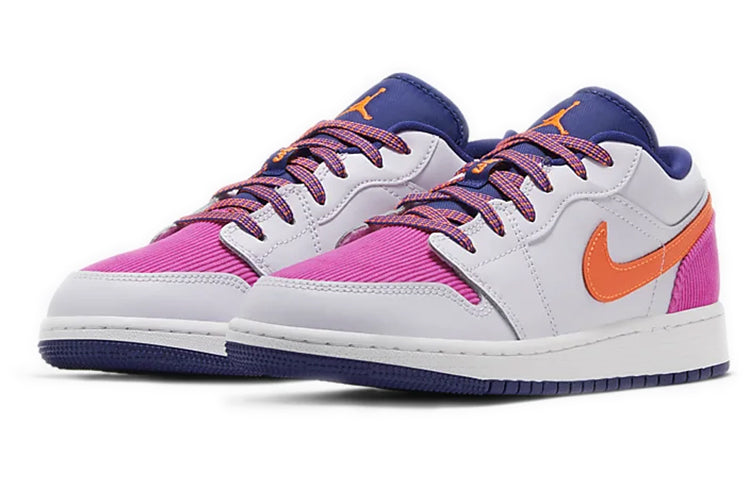 Air Jordan 1 Low'Fire Pink Hyper Crimson' GS Barely Grape/Fire Pink/Regency Purple/Hyper Crimson 554723-502