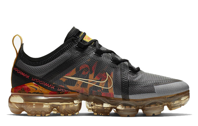 Nike Womens Air VaporMax 2019 SE 'Floral' Black/Bright Crimson-University Gold CD7094-002 KICKSOVER