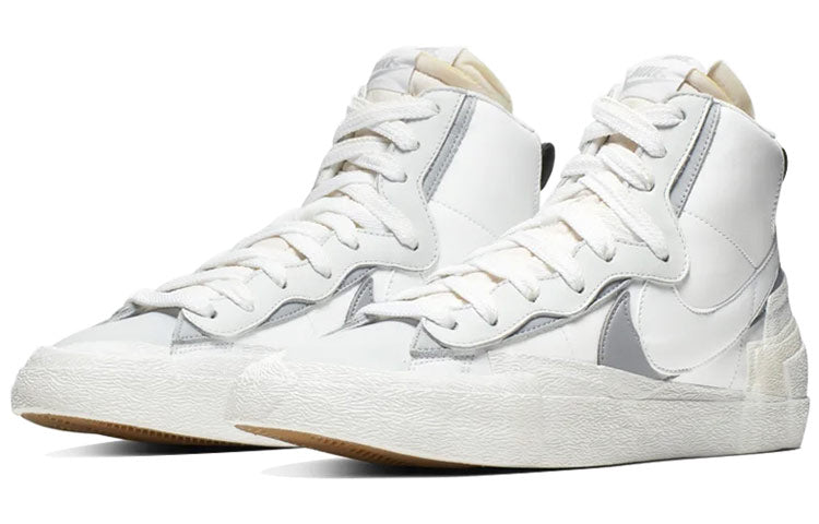 Nike Blazer Mid x Sacai White Wolf Grey BV0072-100 sneakmarks