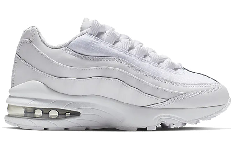 Nike Air Max 95 GS 'White Metallic Silver' White/Metallic Silver-Pure Platinum-White 905348-104 sneakmarks