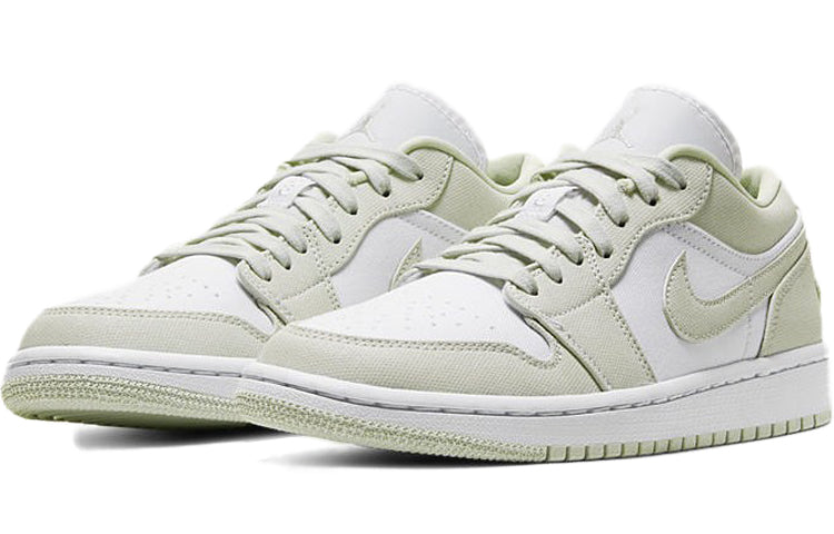 Womens WMNS Air Jordan 1 Low 'Spruce Aura' White/Spruce Aura/Spruce Aura CW1381-003