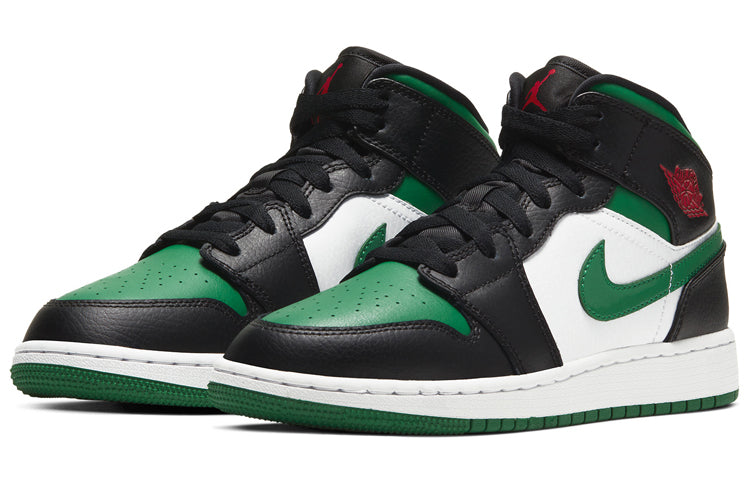 Air Jordan 1 Mid GS Green Toe 554725-067